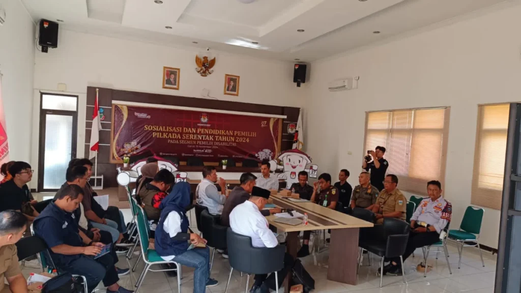 rapat koordinasi KPU Garut soal persiapan debat publik