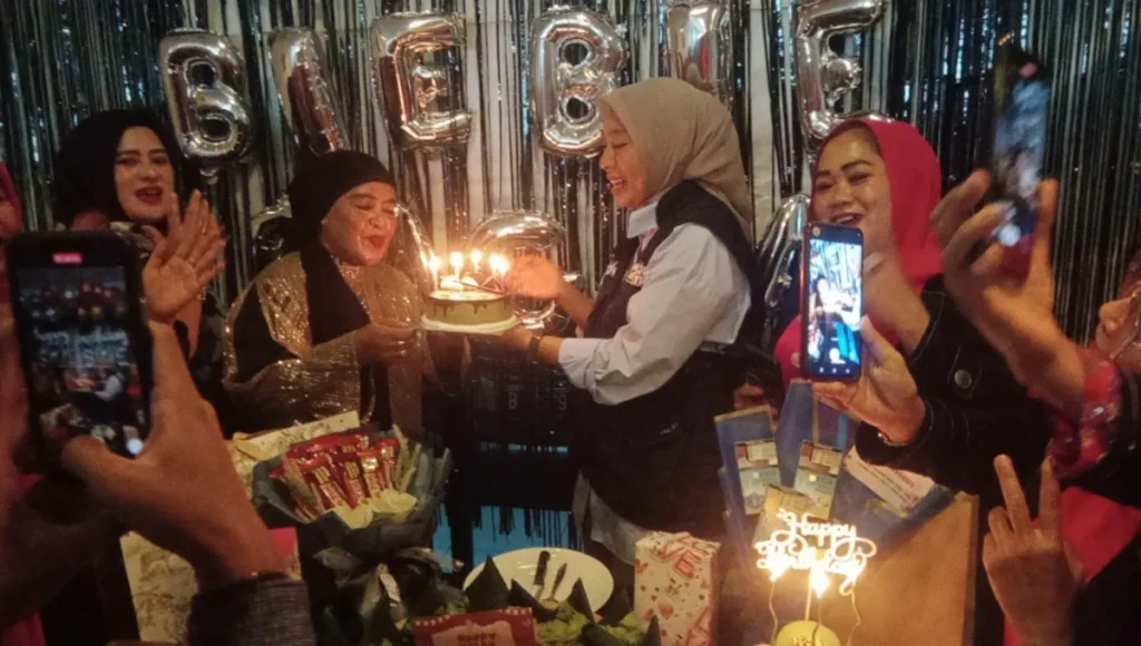 Cawabup Putri Karlina menghadiri perayaan milad Bibie Bagja