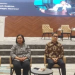 PRESENTASI. Pemaparan hasil survei status kesehatan jiwa pekerja sektor keuangan di Salemba, Jakarta Pusat, Ka