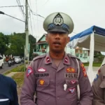 Kepolisian siap siaga di Pos Gatur di Pertigaan Maleer dan Sigobing