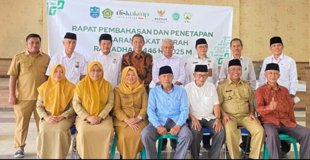 rapat pembahasan dan penetapan besaran zakat fitrah Baznas Kota Banjar