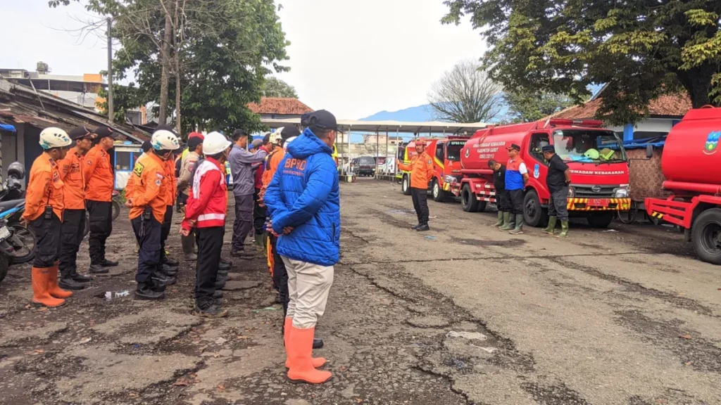 Sekda Garut melaksanakan apel bersama BPBD (istimewa)