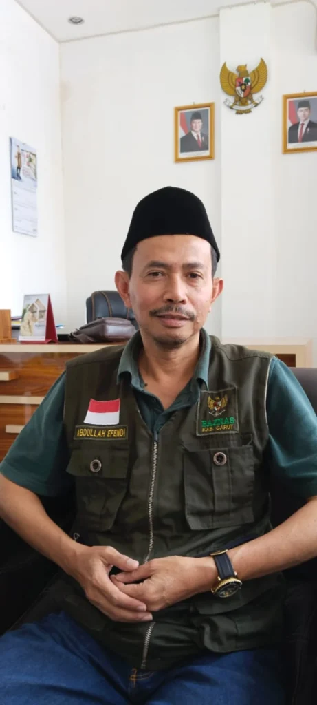 Ketua Badan Amil Zakat Nasional (Baznas) Kabupaten Garut, Abdullah Effendi