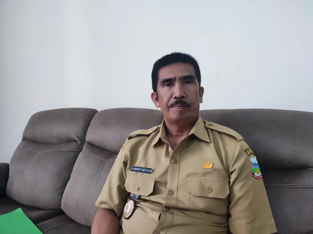 Kalak BPBD kabupaten Garut, Aah Anwar (Foto Rizka)
