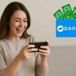 ilustrasi bermain game online dapat saldo DANA