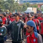 Dalam rangka menyambut hari buruh nasional ribuan buruh di Bekasi akan memadati Monumen Nasional (Monas), Jaka