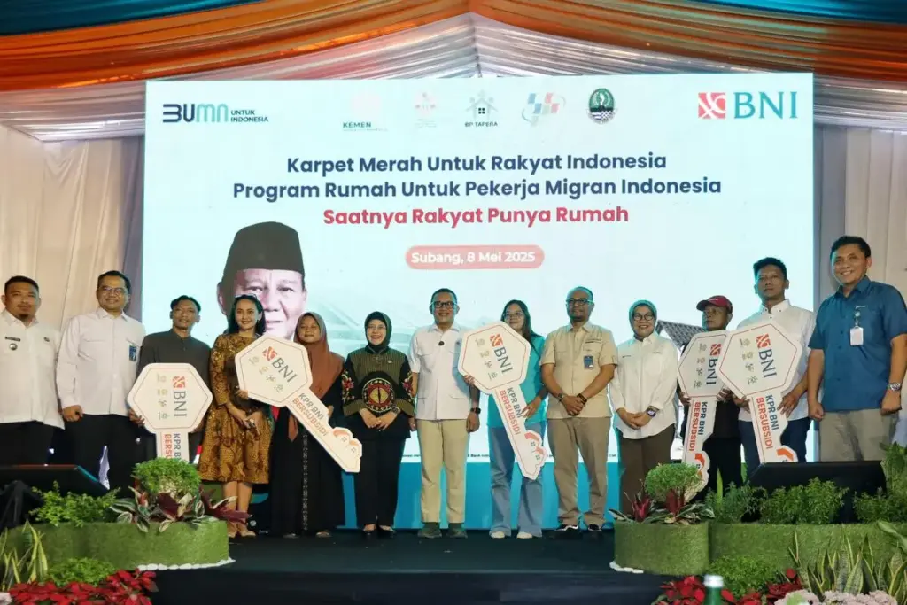 BNI memberikan solusi pembiayaan rumah bersubsidi kepada Pekerja Migran Indonesia (PMI).