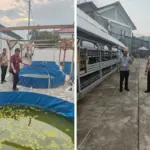 PRIMKOPASINDO Lapas Garut bersama Bank Perekonomian Rakyat (BPR) Nusumma Jabar mengunjungi tempa budidaya ikan