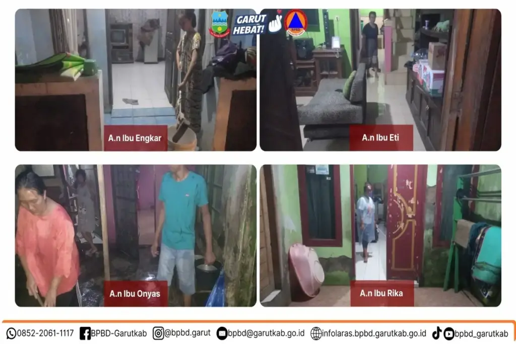 Banjir hingga ke rumah warga (ist)