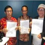 Hendry Ch Bangun dan Zulmansyah Sekedang, resmi menyepakati pelaksanaan Kongres Persatuan PWI