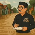 Ilustrasi Anggota DPRD meninjau banjir
