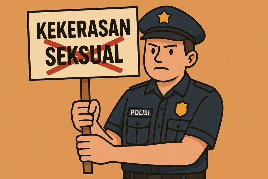 ilustrasi larangan kekerasan seksual (AI)