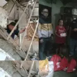 Yudha Puja Turnawan mengunjungi emak Ati memberikan bantuan uang tunai dan sembako. (kolase foto)