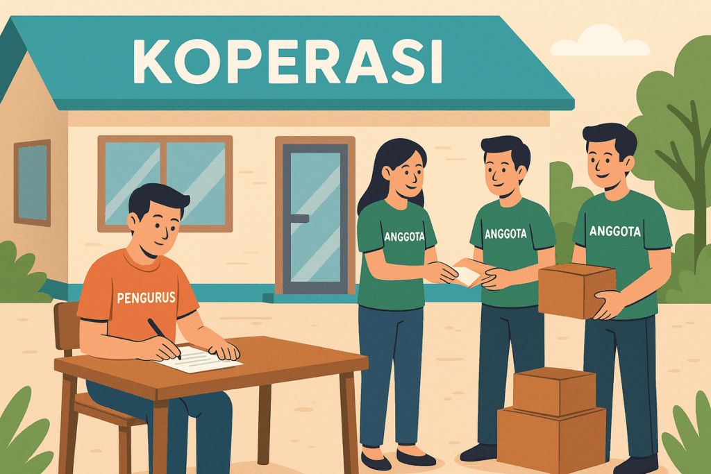 ilustrasi kegiatan koperasi