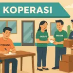 ilustrasi kegiatan koperasi