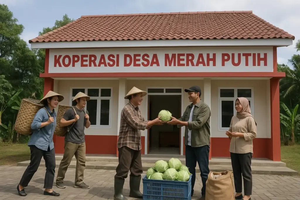 ilustrasi Koperasi Desa Merah Putih