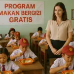 ilustrasi makan bergizi gratis (AI)