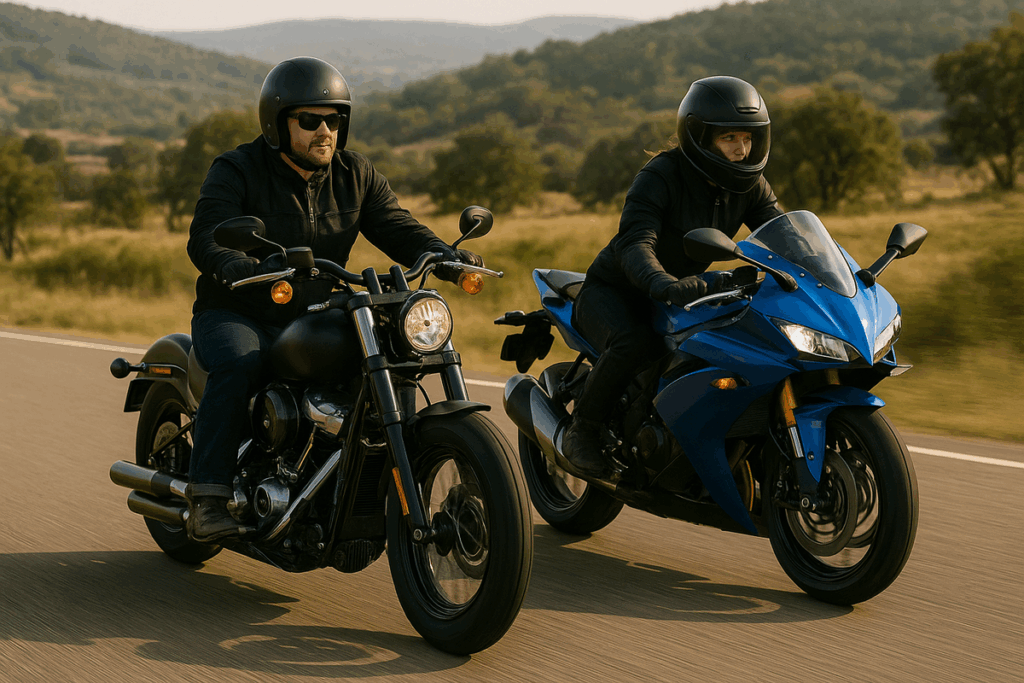 Perjalanan Jauh Lebih Nikmat Pakai Cruiser atau Sport Bike? Simak Perbandingannya!