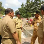 Wakil Gubernur Jawa Tengah, Taj Yasin meninjau langsung pembangunan Bendungan Jragung di Dusun Kedungglatik,