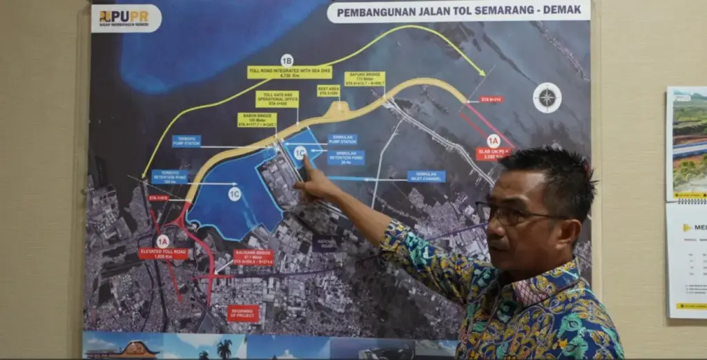 Pembangunan jalan tol Semarang-Demak Seksi 1