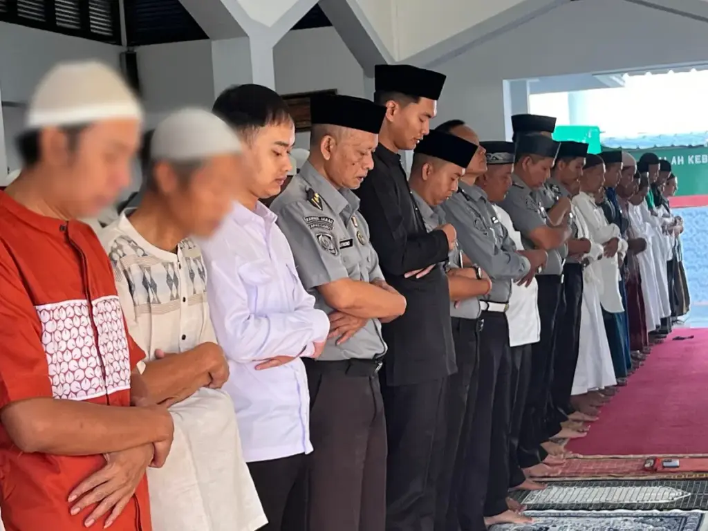 Salat ied di Lapas Garut