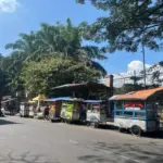pedagang kaki lima (PKL) di depan kerkof