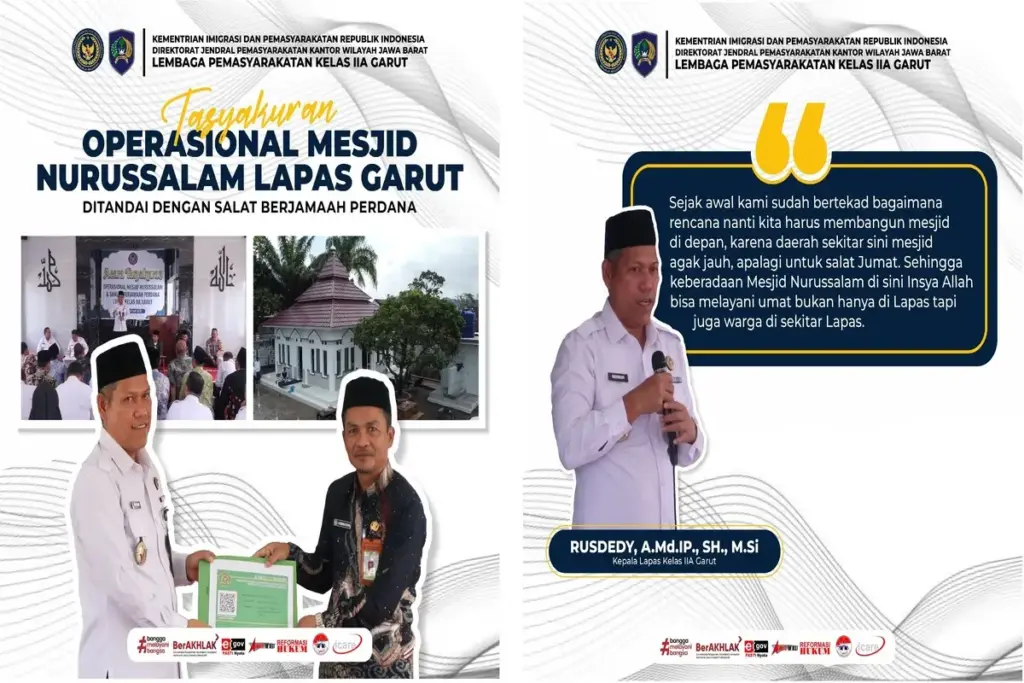 tasyakuran operasional Masjid Nurussalam pada Rabu (18/06)