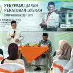 Anggota DPRD Jabar Fraksi PKS Ahab Sihabudin saat melaksanakan Sosialis Perda No. 5 Tahun 2017