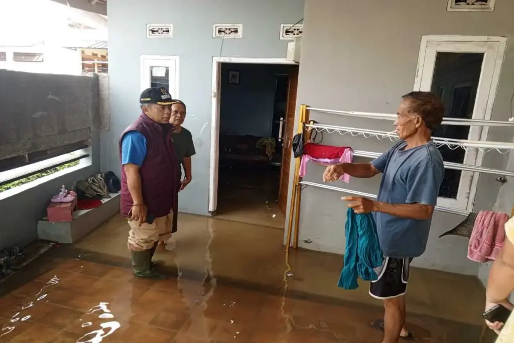 Wilayah Desa Sukasenang, Banyuresmi dilanda banjir