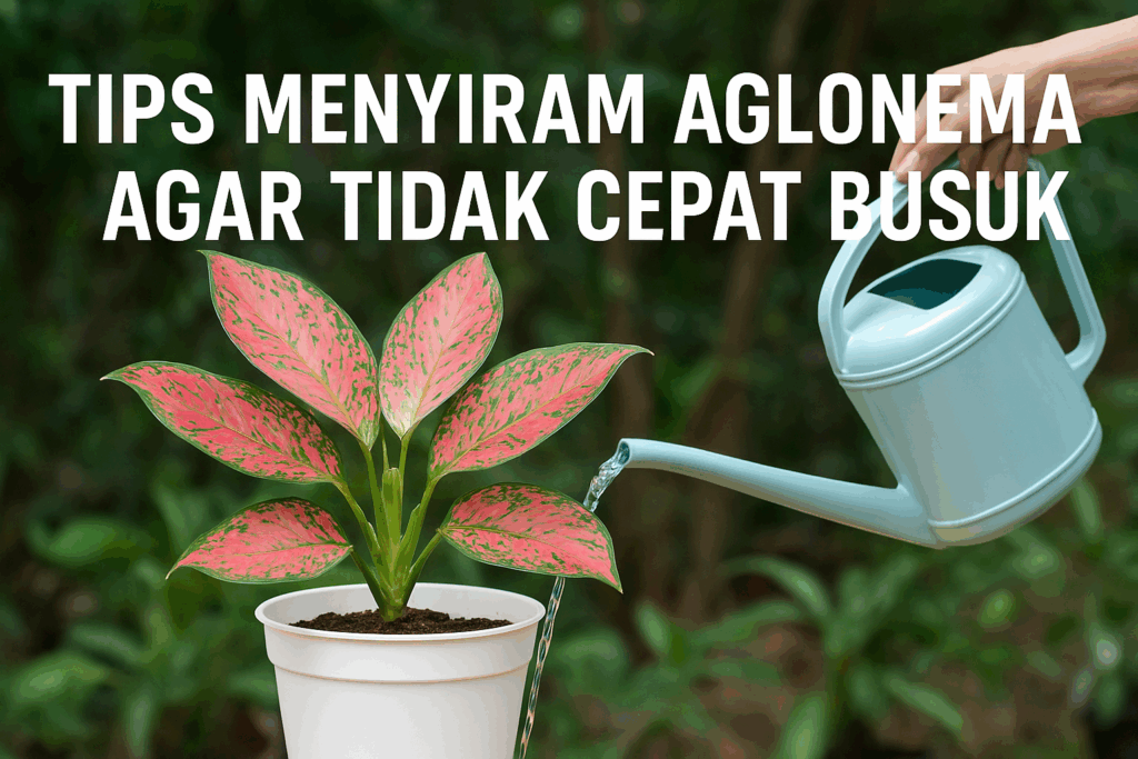Tips Menyiram Aglonema Agar Tidak Cepat Busuk