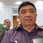Bupati Garut Abdusy Syakur Amin, didampingi Kapolres Garut dan Dandi 0611 Garut saat memberikan keterangan per