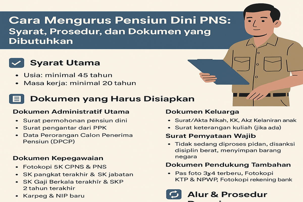 Cara Mengurus Pensiun Dini PNS: Syarat, Prosedur, dan Dokumen yang Dibutuhkan