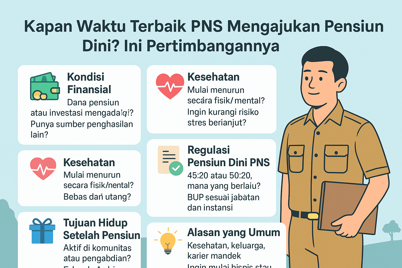 Kapan Waktu Terbaik PNS Mengajukan Pensiun Dini? Ini Pertimbangannya