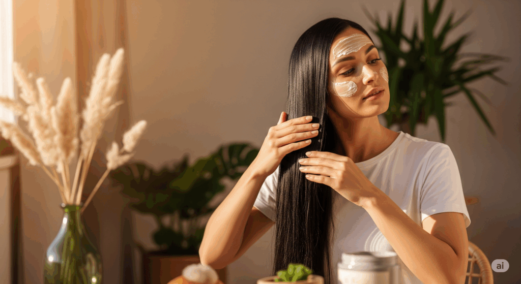 Cara membuat rambut lembut alami