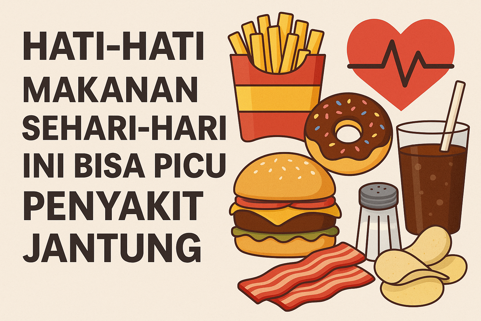 Hati-Hati, Makanan Sehari-Hari Ini Bisa Picu Penyakit Jantung