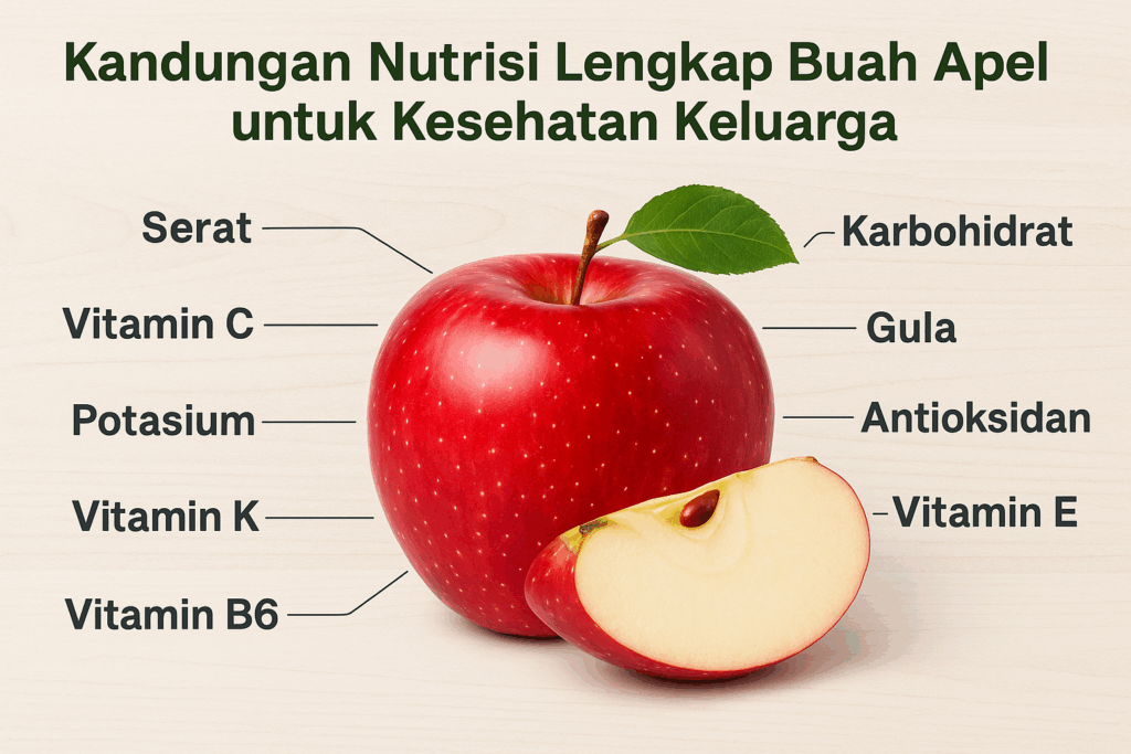 Kandungan Nutrisi Lengkap Buah Apel untuk Kesehatan Keluarga