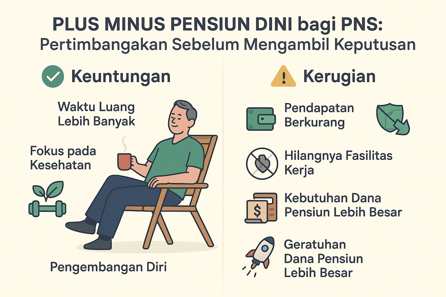 Plus Minus Pensiun Dini bagi PNS: Pertimbangkan Sebelum Mengambil Keputusan