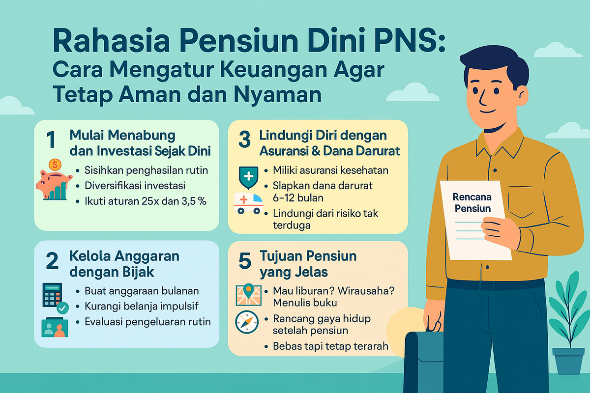 Rahasia Pensiun Dini PNS: Cara mengatur keuangan agar tetap aman dan nyaman