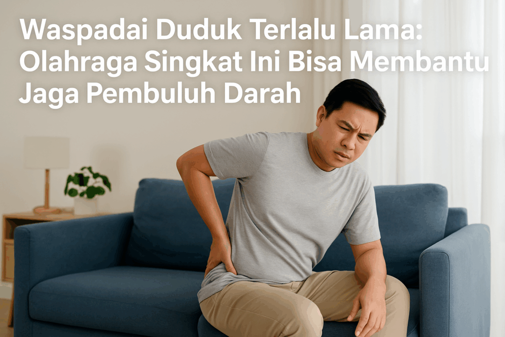 Waspadai Duduk Terlalu Lama: Olahraga Singkat Ini Bisa Membantu Jaga Pembuluh Darah