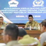 Wakil Gubenur Jawa Tengah, Taj Yasin saat menerima kunjungan dari Badan Aspirasi Masyarakat (BAM) Dewan Perwak
