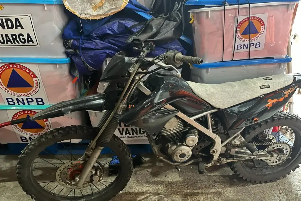 sepeda motor yang menjadi temuan LHP BPK RI, sudah berhasil ditemukan dan diamankan BPBD Garut