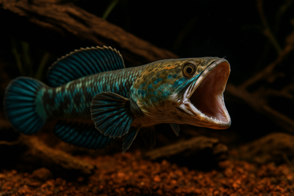 ikan channa agresif
