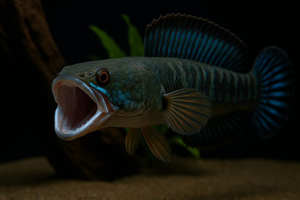 ikan channa agresif
