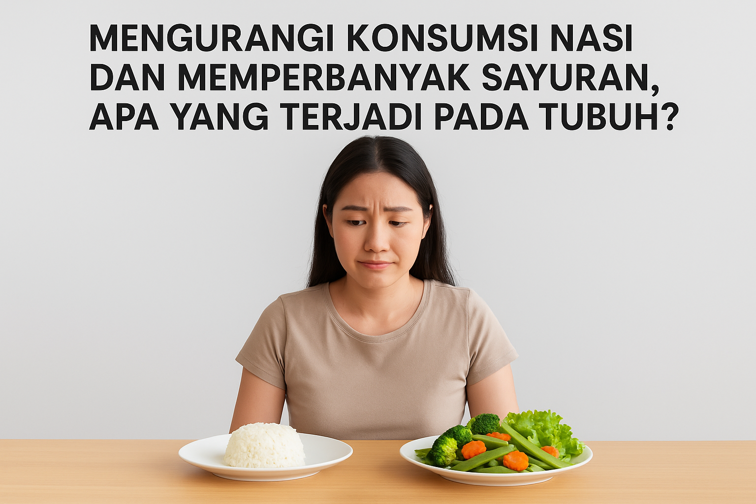 Mengurangi konsumsi nasi dan memperbanyak sayuran, apa yang terjadi pada tubuh