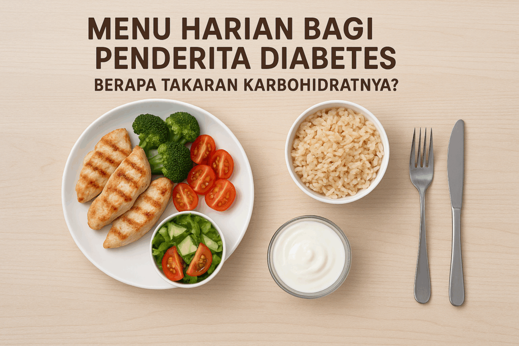 Menu harian bagi penderita diabetes, berapa takaran karbohidratnya