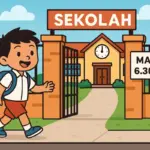 ilustrasi masuk sekolah jam 6.30