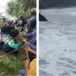 wisatawan diseret ombak