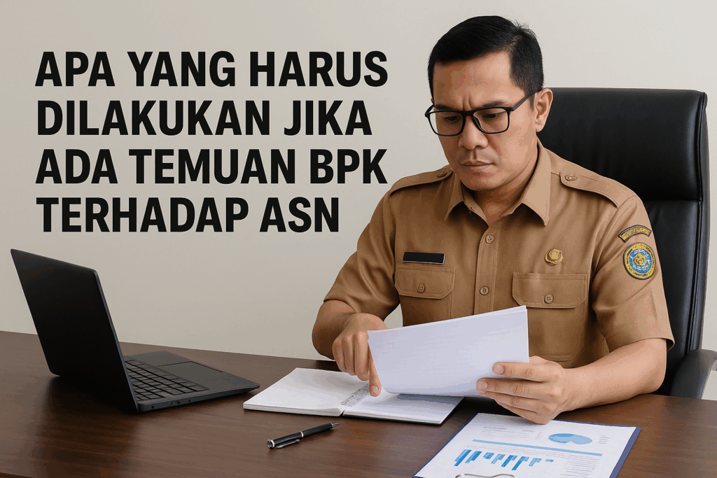 apa yang harus dilakukan jika ada temuan bPK terhadap asn