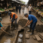 pembenahan drainase di pasar sangat penting untuk kenyamanan pengunjung, begini penjelasannya