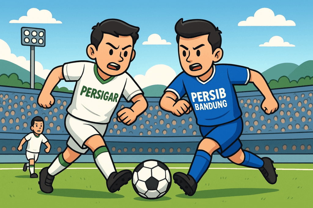 ilustrasi Persigar vs Persib Bandung